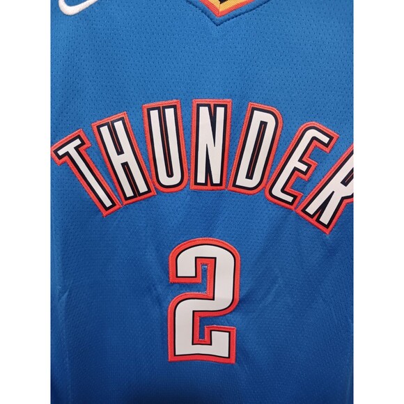 Shai Gilgeous-Alexander-(MVP!)-(Nike)-(Thunder)-(Blue)-(Jersey)-(Used)-(XL)-$90 - Picture 7 of 12